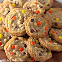 Loaded Reese's Pieces Cookies