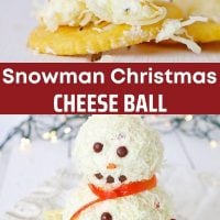 Snowman Cheese Ball pin