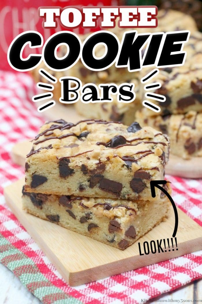 Toffee Cookie Bars