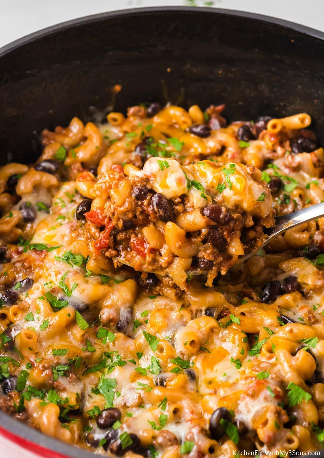 Homemade Chili Mac and Cheese - Kitchen Fun With My 3 Sons
