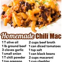 Homemade Chili Mac
