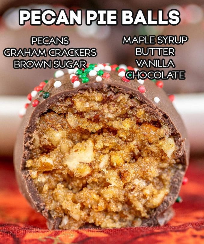 No-Bake Pecan Pie Balls - BEST Christmas Desserts