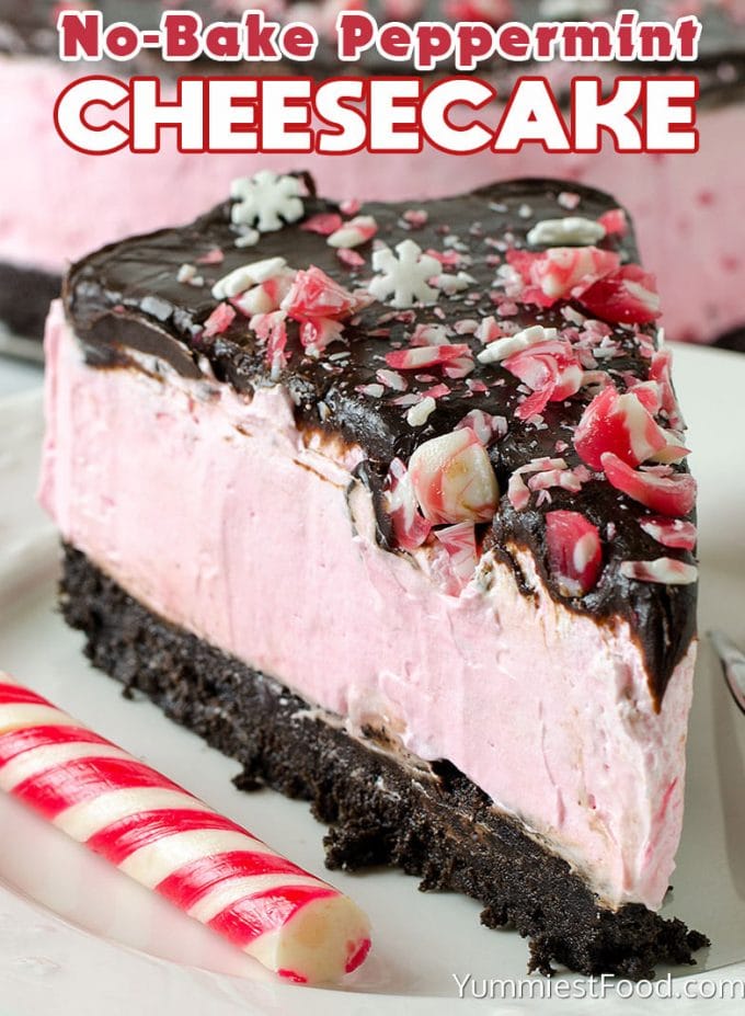 No-Bake Peppermint Cheesecake - Best Christmas Desserts