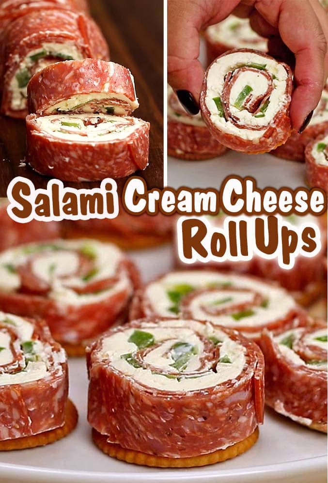 Salami Cream Cheese Roll Ups