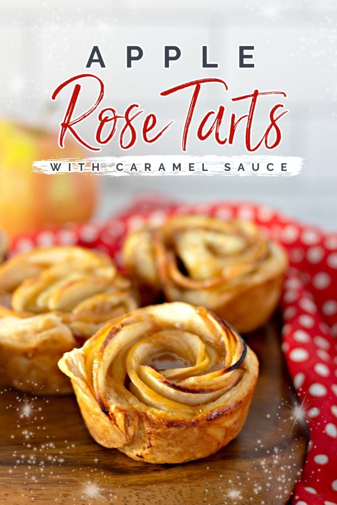 Caramel Apple Rose Tarts on Pinterest