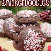 Chocolate Peppermint Snickerdoodles