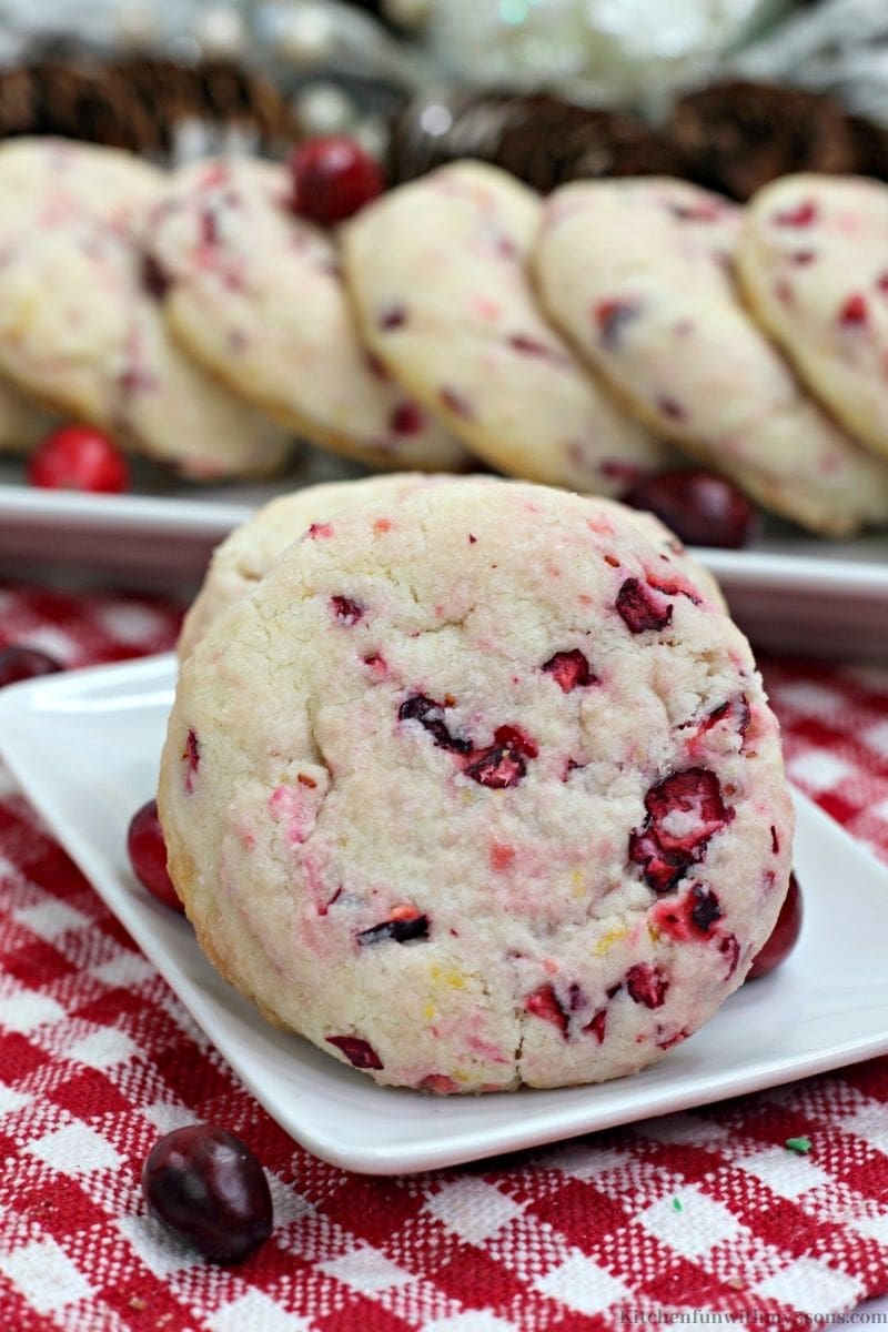 Cranberry Orange Shortbread Cookies - Kitchen Fun With My 3 Sons