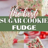 Christmas Sugar Cookie Fudge