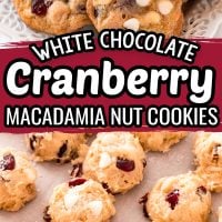 White Chocolate Cranberry Macadamia Nut Cookies