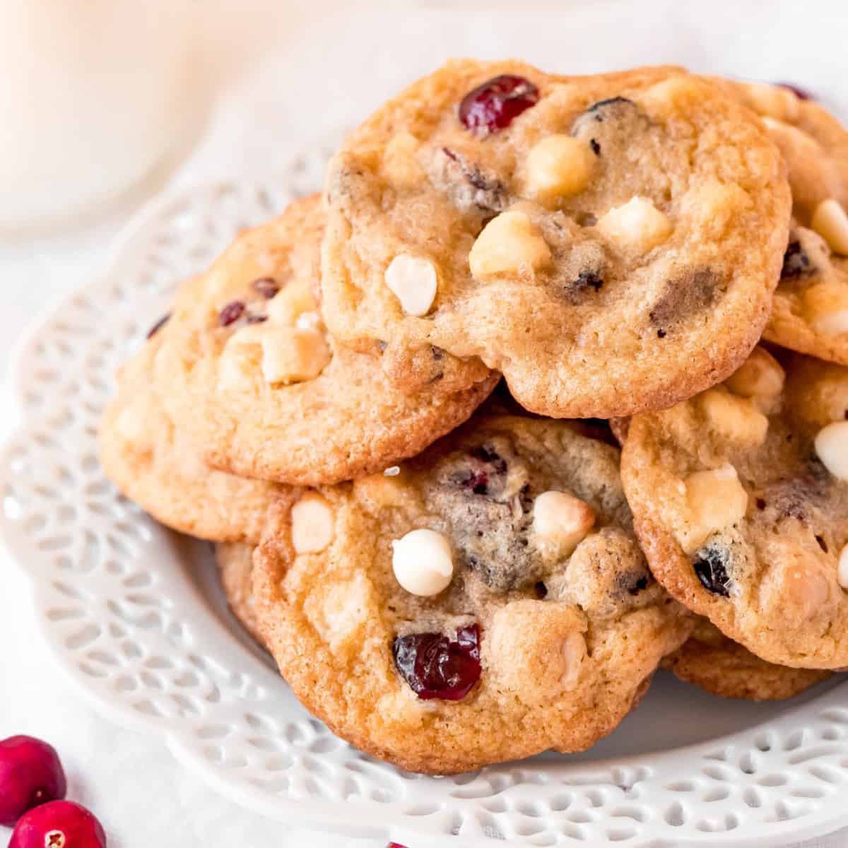 Cranberry White Chocolate Cookies | Kitchen Fun With My 3 Sons