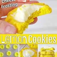Lemon Cookies with Cream Cheese Frosting