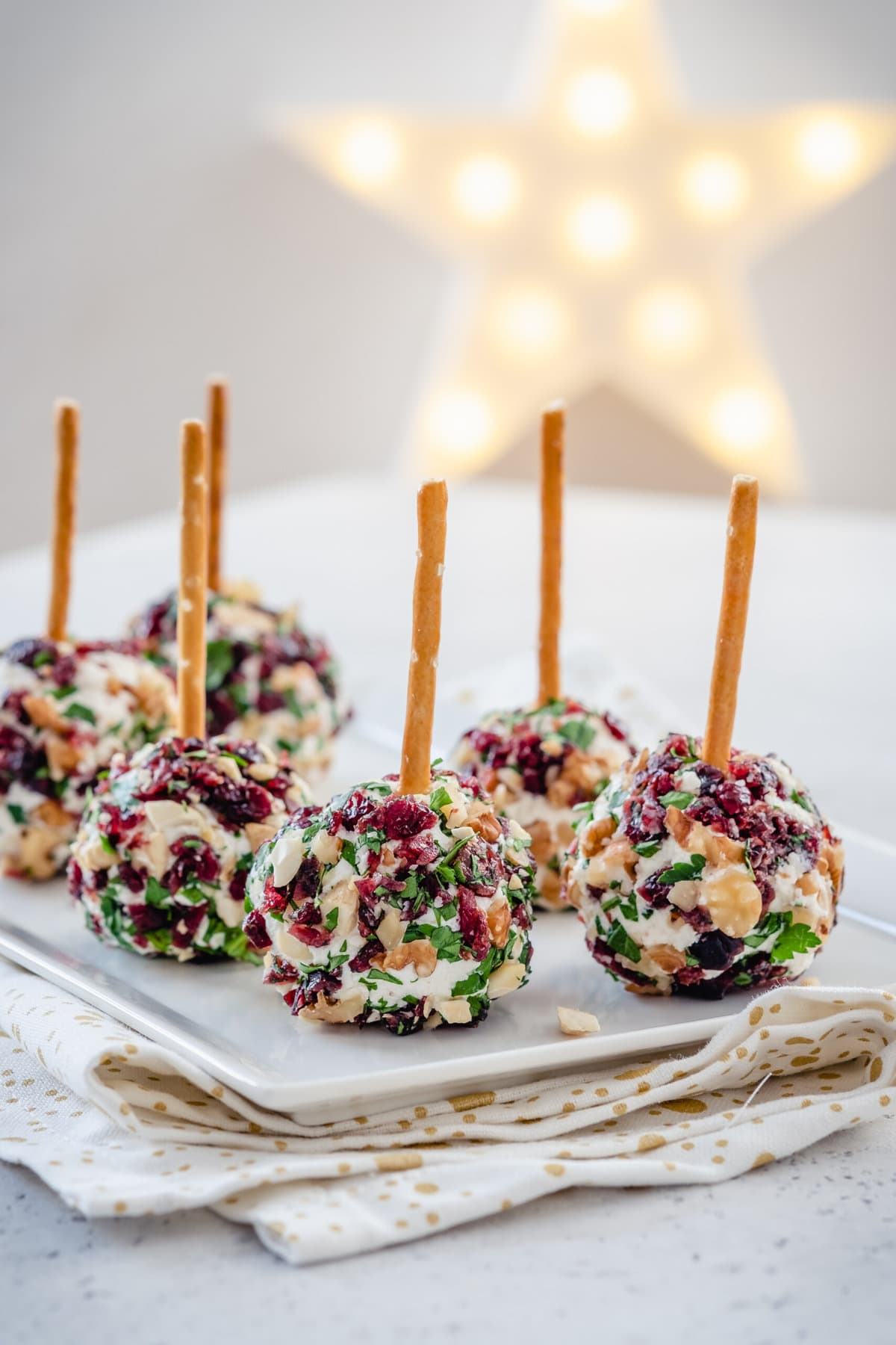 Mini Cheese Ball Bites on a platter