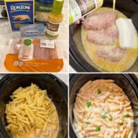 Slow Cooker Olive Garden Chicken Pasta pin