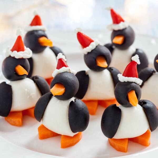 Egg and Olive Penguins Appetizer
