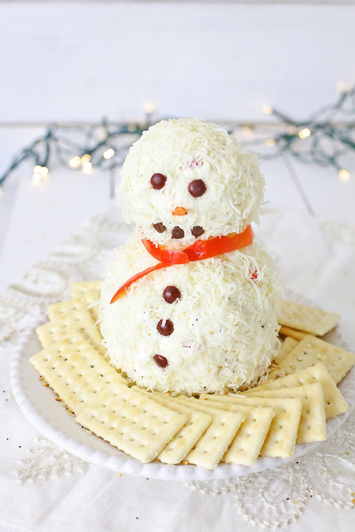 Snowman Cheese Ball  Kitchen Fun With My 3 Sons
