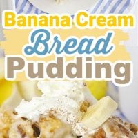 Banana Bread Pudding pinterest graphic