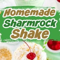 Pinterest image for Homemade Shamrock Shake.