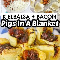 Kielbasa Bacon Pigs in Blankets