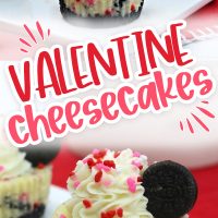 Mini Valentine's Day Oreo Cheesecake