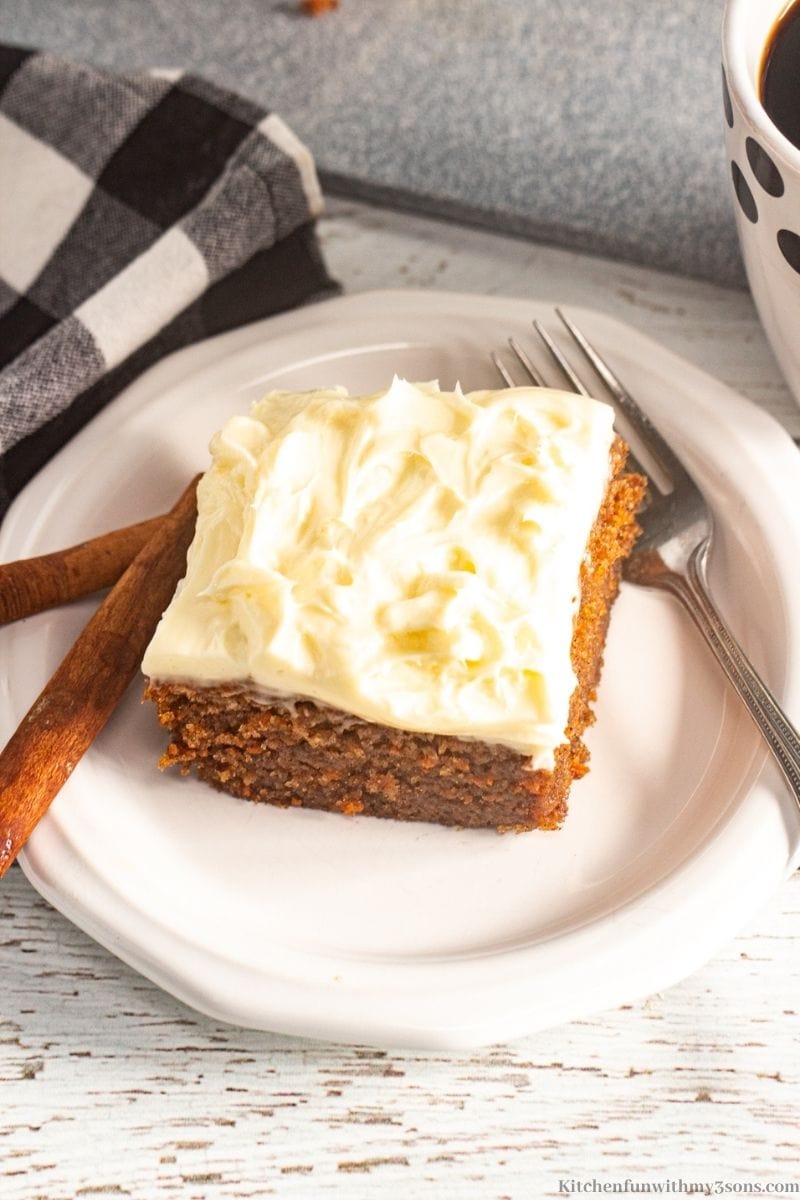 Frosted Carrot Sheet Cake