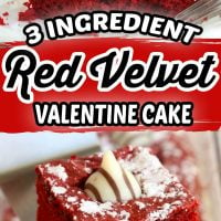 Red Velvet 3 Ingredient Cake Recipe