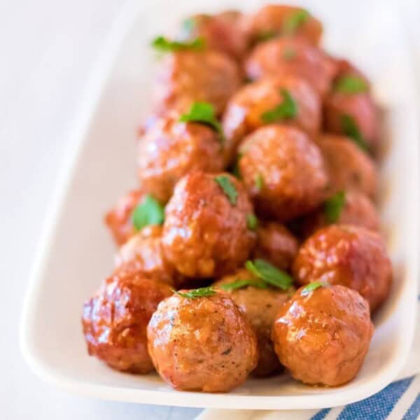 Slow Cooker Pineapple BBQ Meatballs