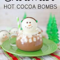 snowman hot cocoa bombs pin