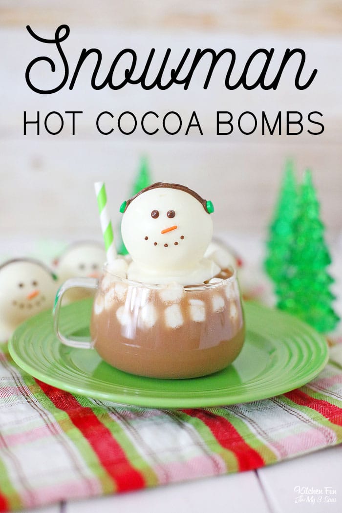 Snowman Hot Chocolate Bombs - Kitchen Fun With My 3 Sons