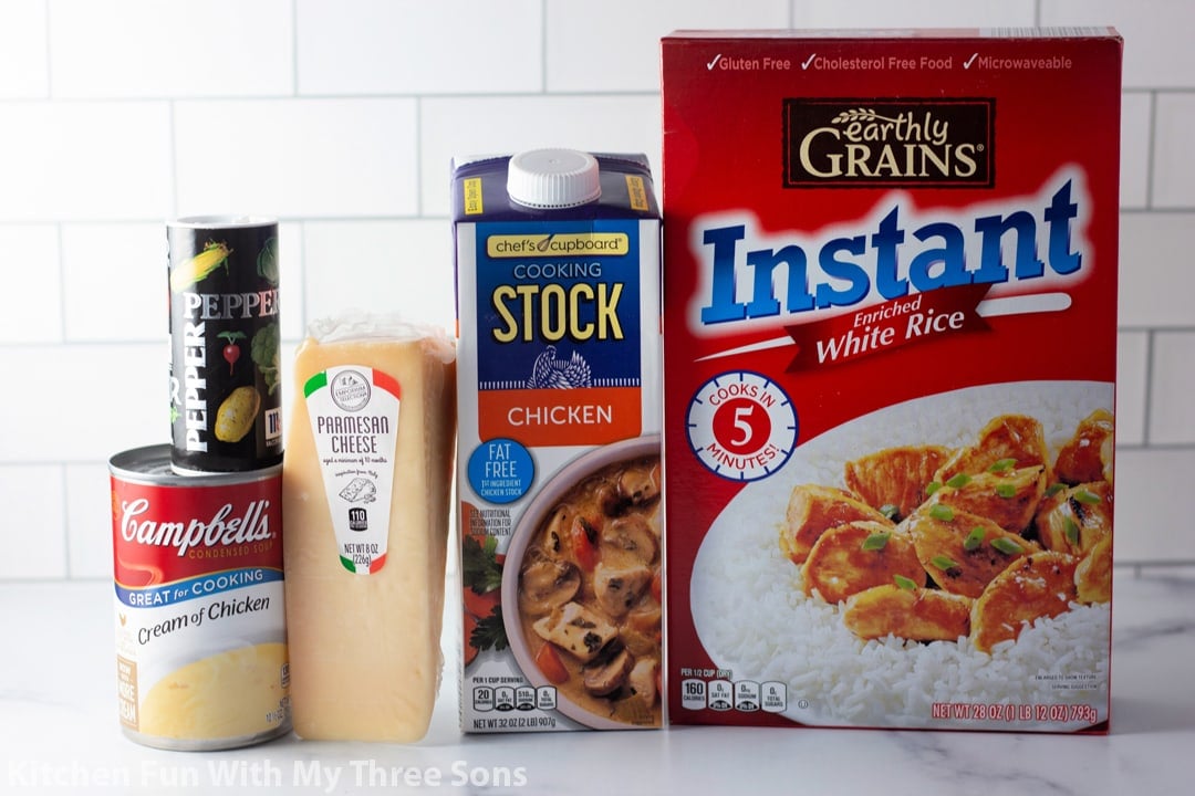 ingredients to make 5 Ingredient Souper Rice