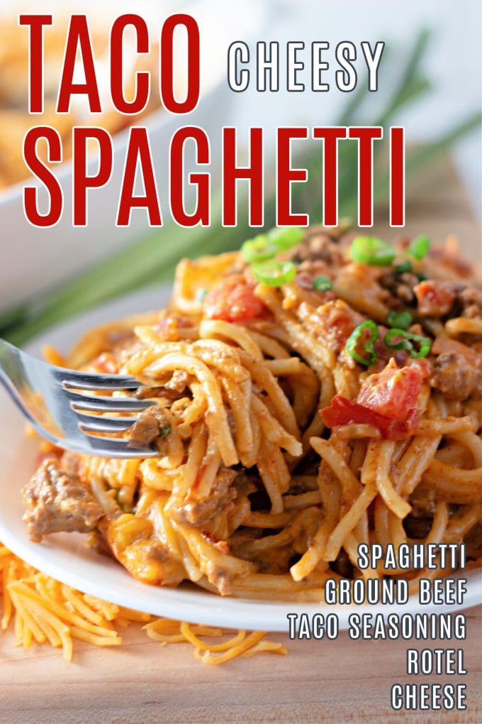 Cheesy Taco Spaghetti on Pinterest