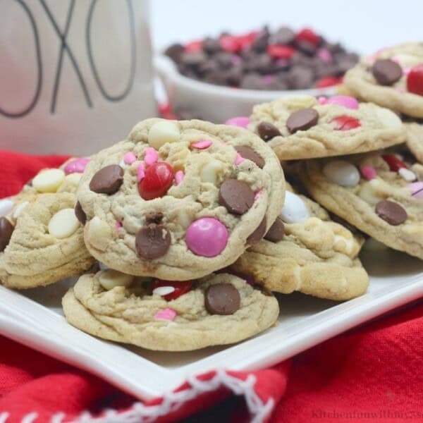 Valentine's Day Chocolate Chip Cookies