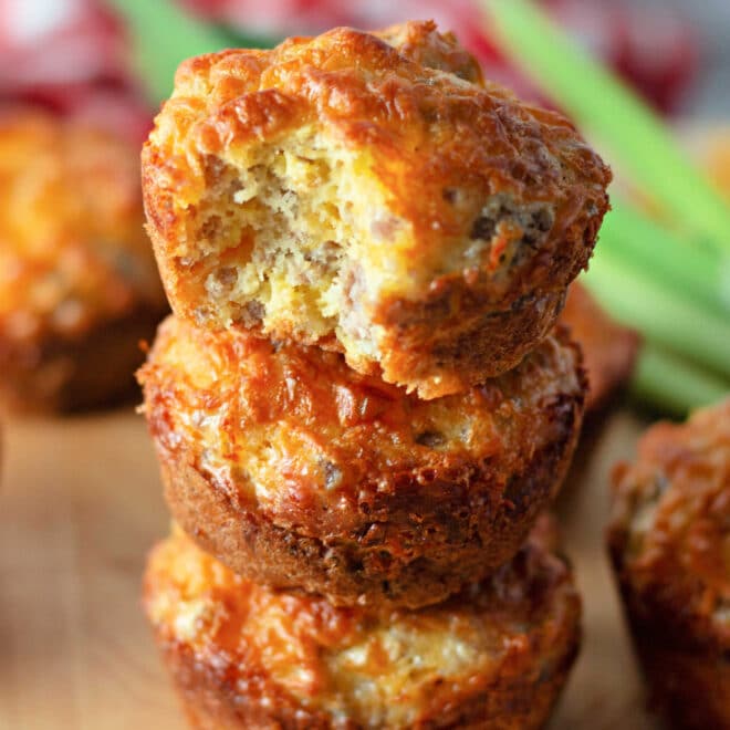 Sausage Breakfast Muffins (4 Ingredients!) l Kitchen Fun With My 3 Sons