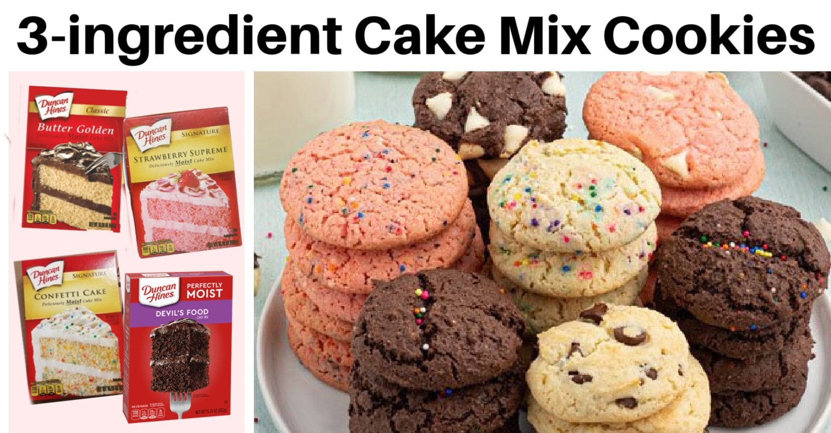 Easy Cake Mix Cookies, 3 Ways! | Kitchen Fun with My 3 Sons