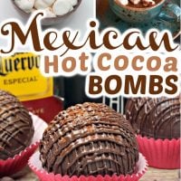Mexican Hot Chocolate Bombs (with Tequila) Pin