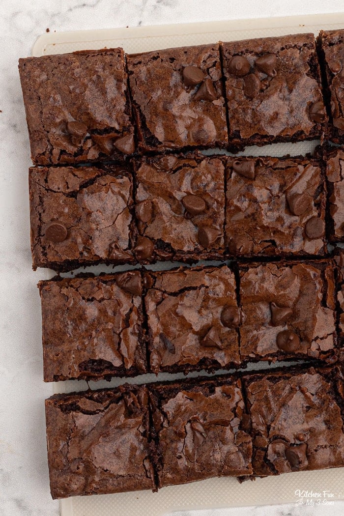 This Brownie Recipe is by far the best we have ever made. They are fudgy, chewy and full of chocolately goodness.
