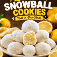 Lemon Snowball Cookies pin