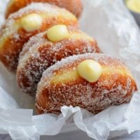 Vanilla Cream Filled Donuts