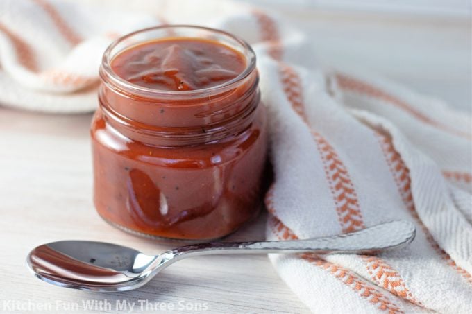 BBQ Sauce with a spoon.