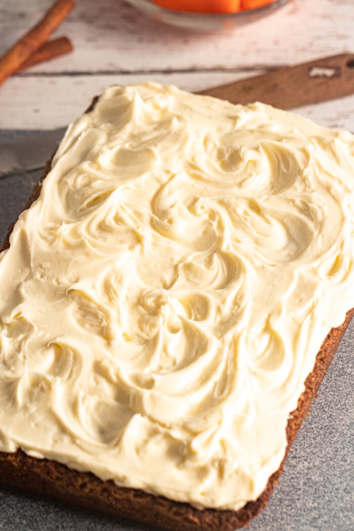 frosted carrot sheet cake