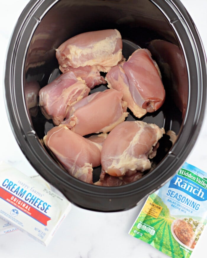 chicken thighs in the slow cooker