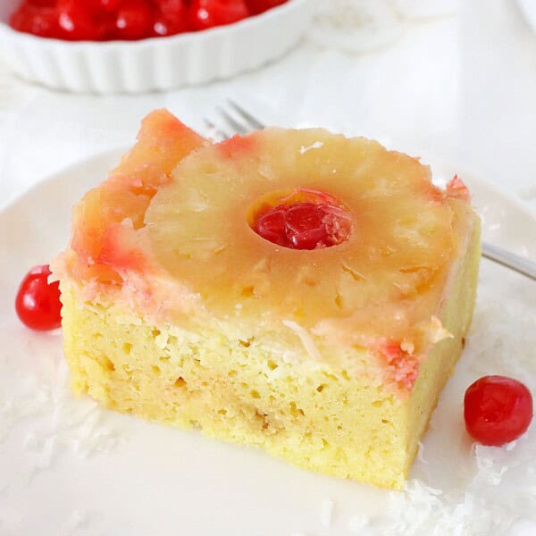 Crockpot Pineapple Upside Down Cake