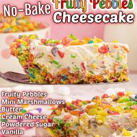 Fruity Pebbles Cheesecake (No-Bake) Pin