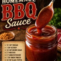 Easy homemade BBQ sauce pin