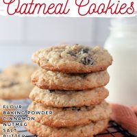 Oatmeal Raisin Cookies Pinterest