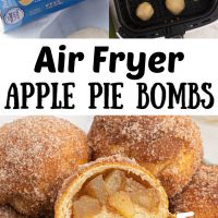 Air Fryer Apple Pie Bombs made with fresh apples and cinnamon.