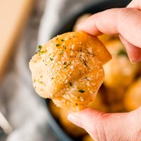 Air Fryer Garlic Knots (with Parmesan)