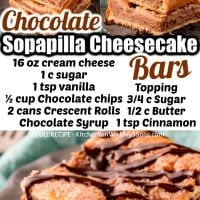 Chocolate Sopapilla Cheesecake Bars