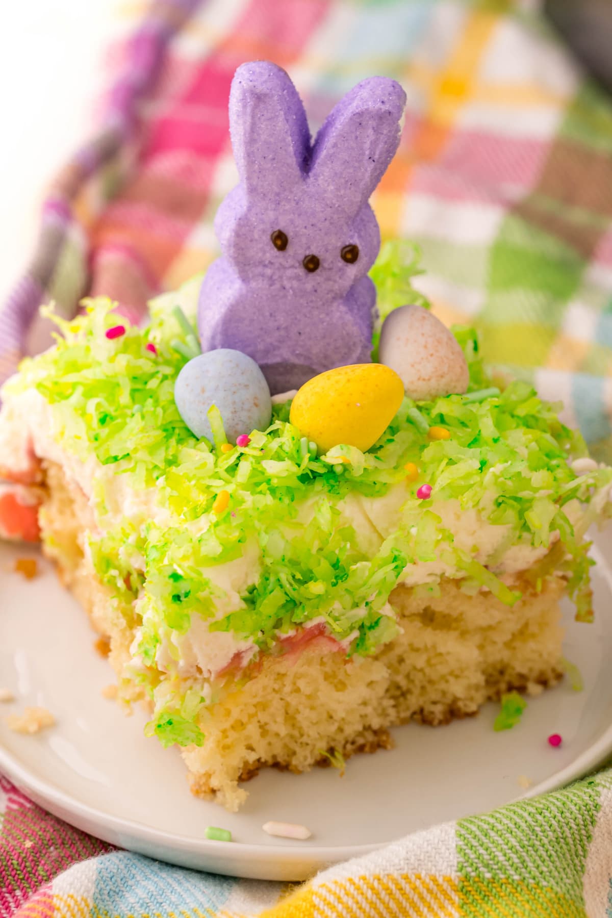 Easter Poke Cake with Peeps