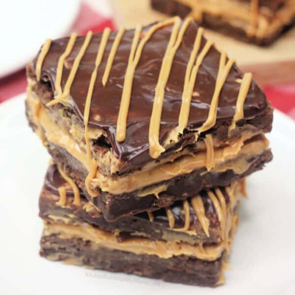 Peanut Butter Stuffed Brownies