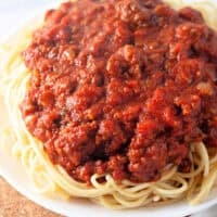 Homemade Spaghetti Meat Sauce feature